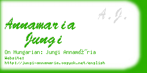 annamaria jungi business card